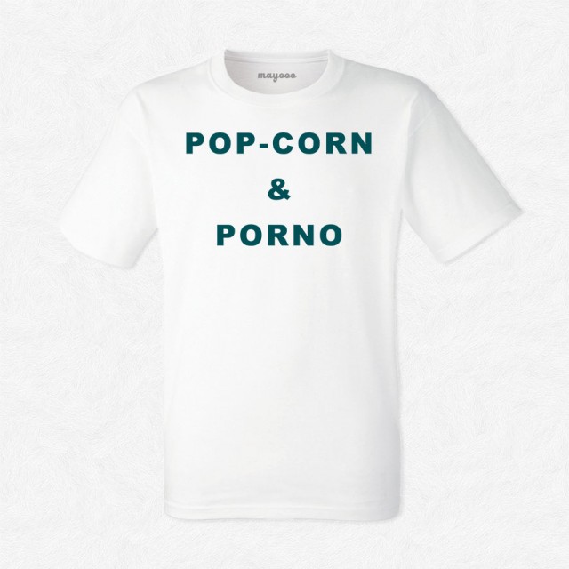 T-shirt Pop corn and porno