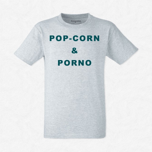 T-shirt Pop corn and porno