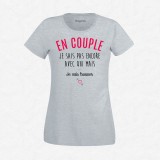 T-shirt En couple mais...