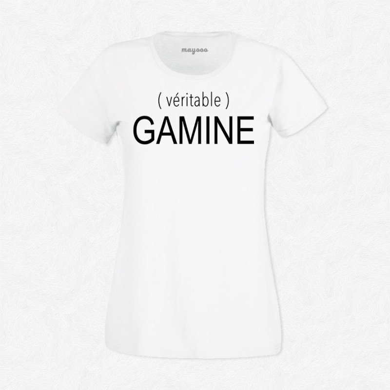 T-shirt Véritable gamine