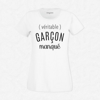 T-shirt Véritable garçon manqué