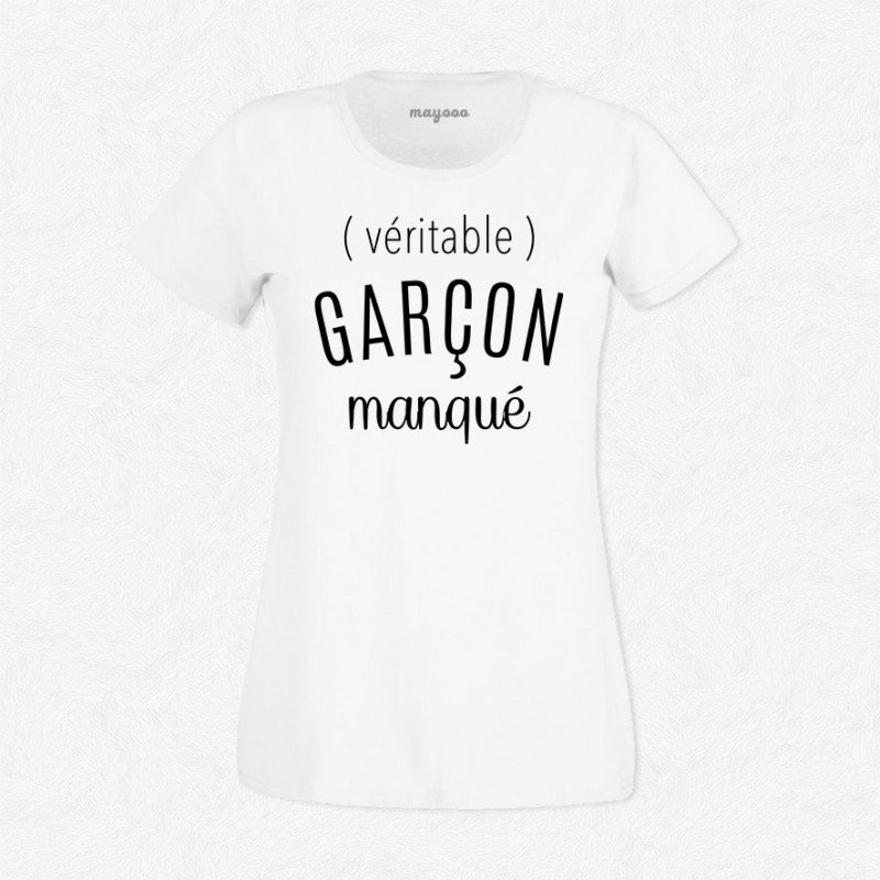 T-shirt Véritable garçon manqué