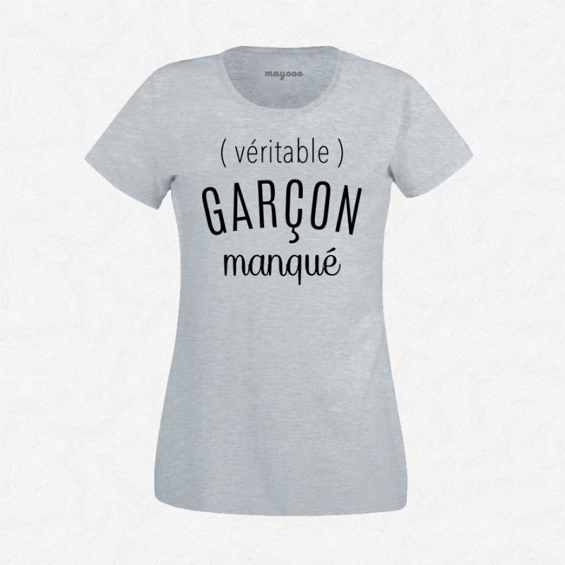 T-shirt Véritable garçon manqué