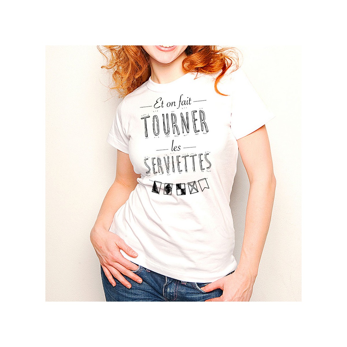 T-shirt Tourner les serviettes