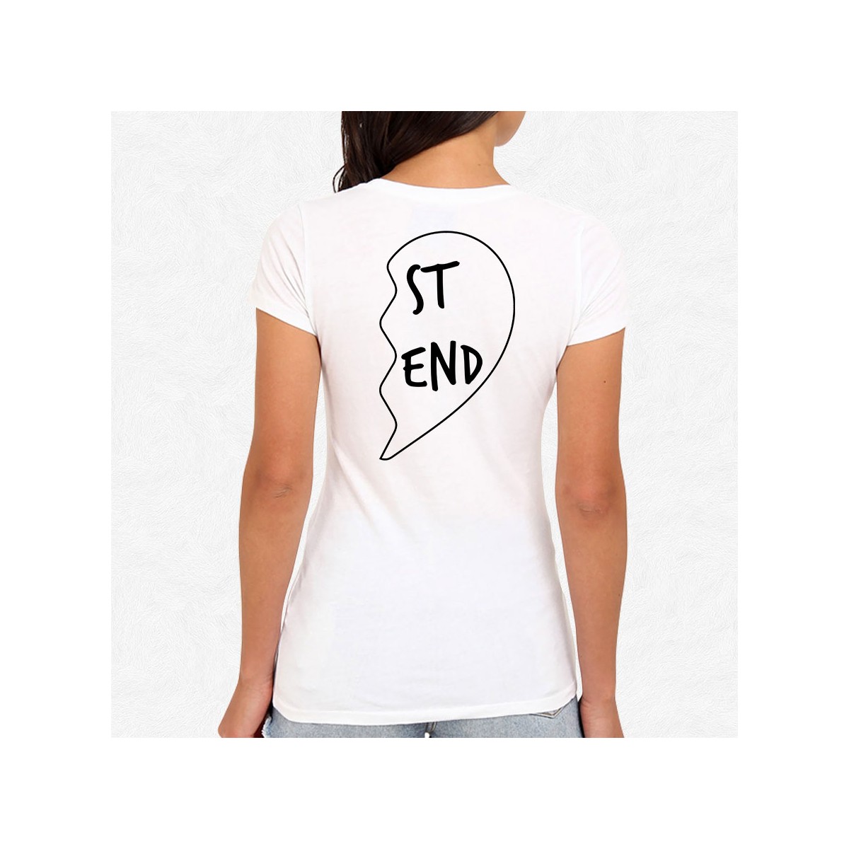 T-shirt Best Friend Coeur 2