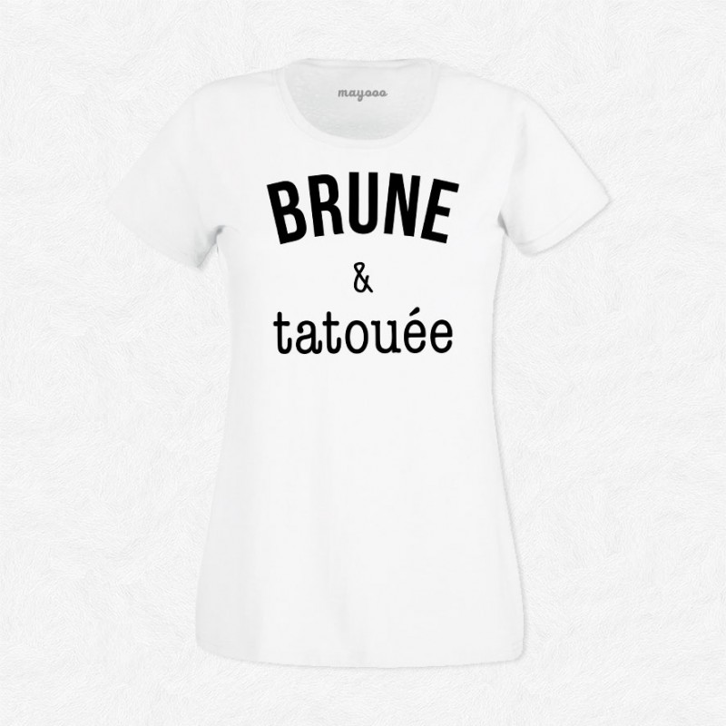 T-shirt Brune & tatouée