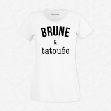 T-shirt Brune & tatouée