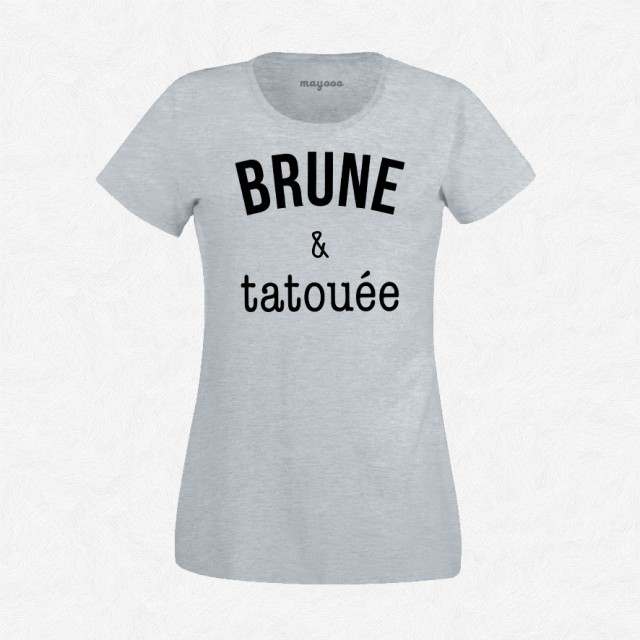 T-shirt Brune & tatouée