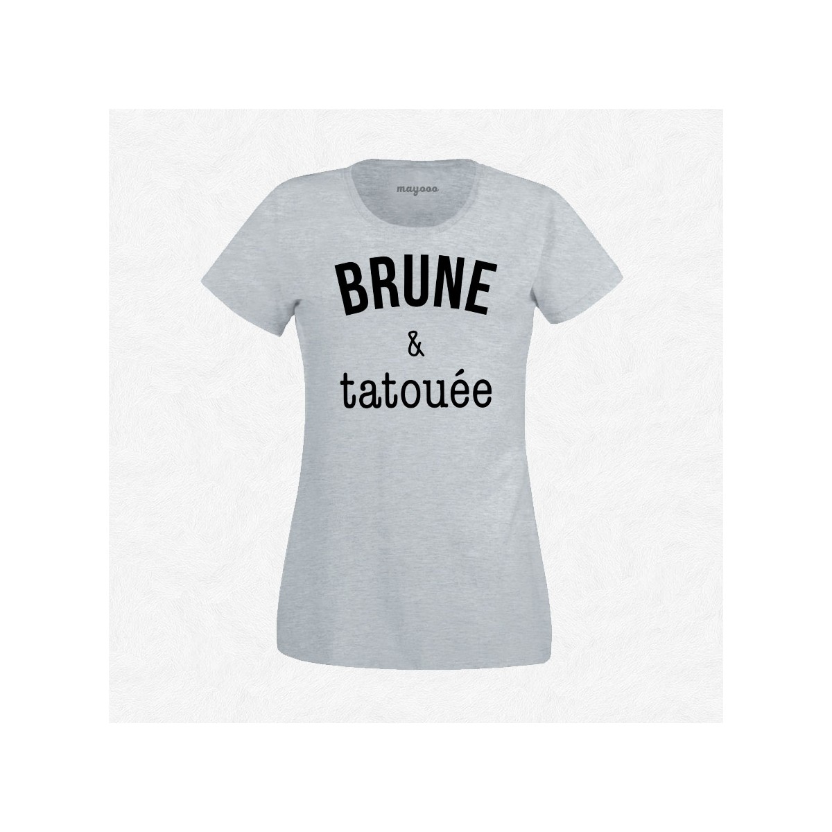 T-shirt Brune & tatouée