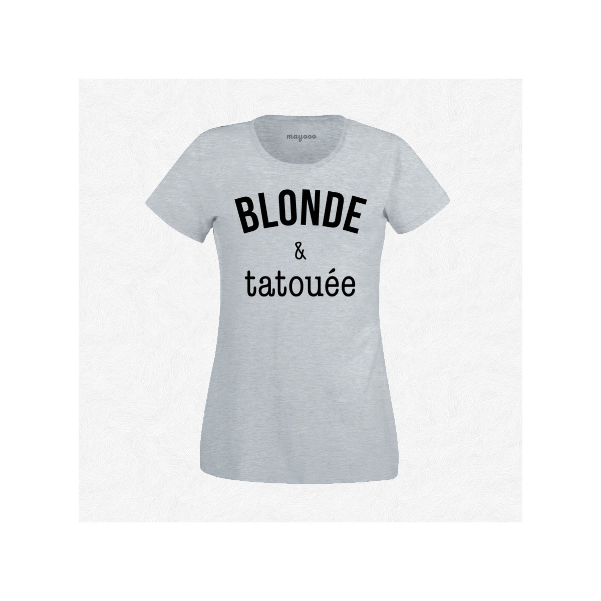 T-shirt Blonde & tatouée