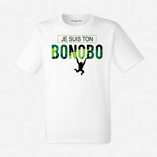 T-shirt Je suis ton bonobo