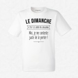 T-shirt Le dimanche c'est jogging