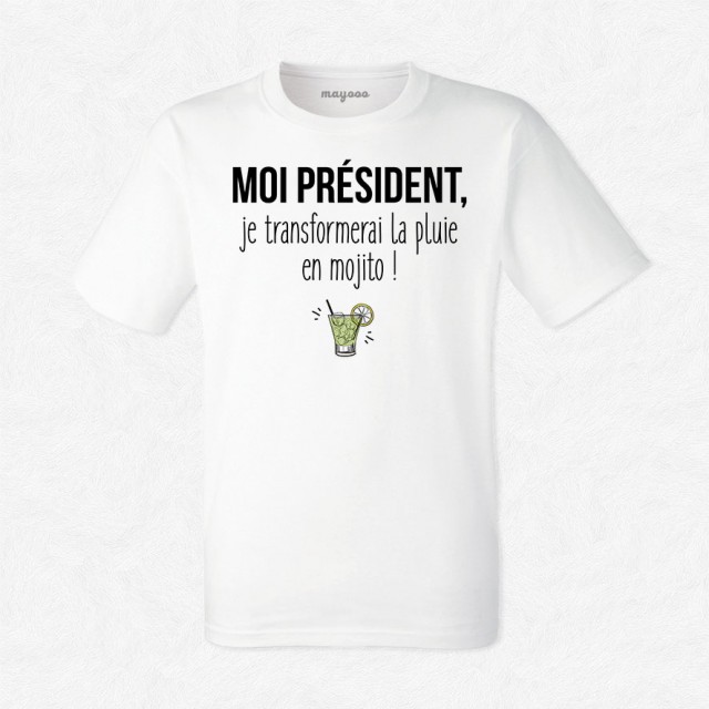 T-shirt Je transformerai la pluie en mojitos