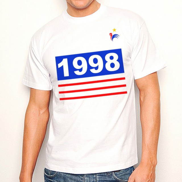 T-shirt foot France mondial 1998