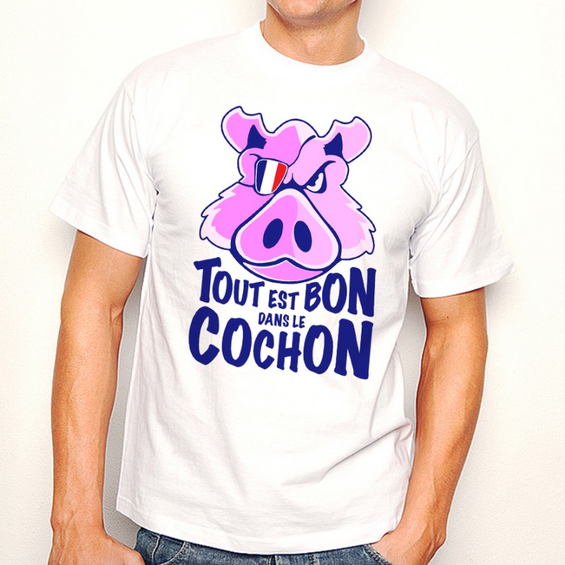 T-shirt Tout est bon dans le cochon
