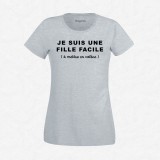 T-shirt Je suis une fille facile