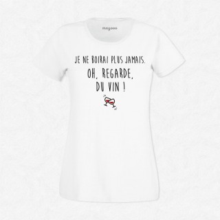 T-shirt Je ne boirai plus jamais