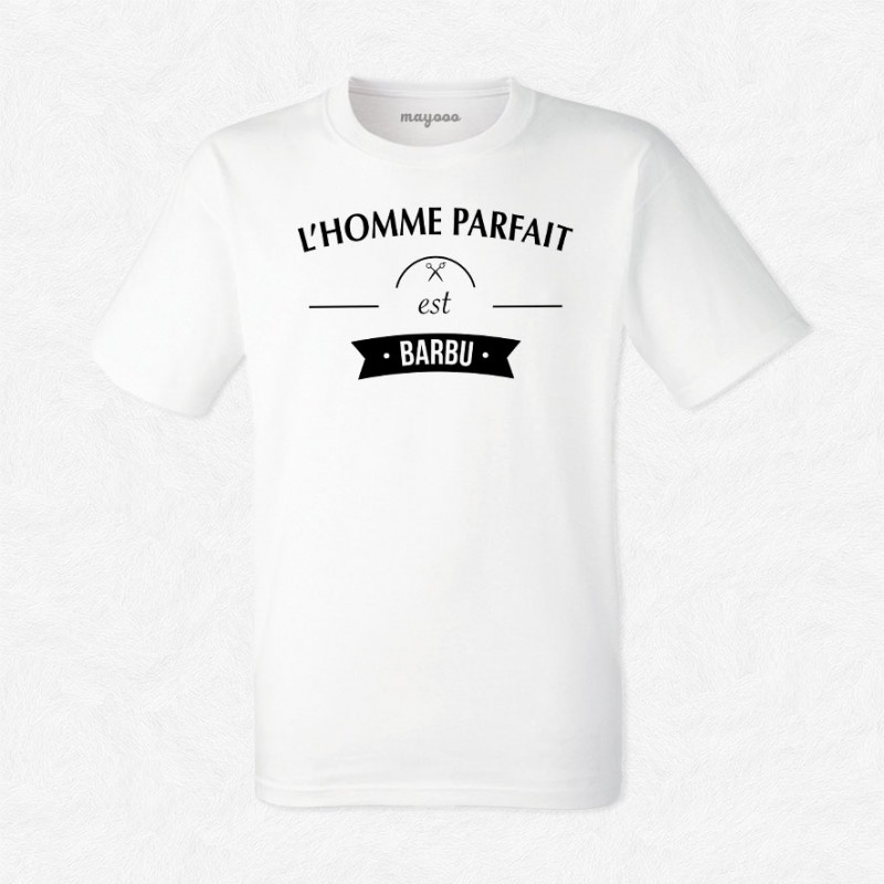 T-shirt L'homme parfait est barbu