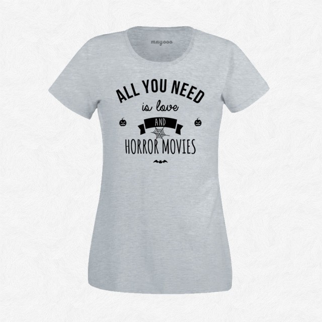 T-shirt Love and Horror Movies