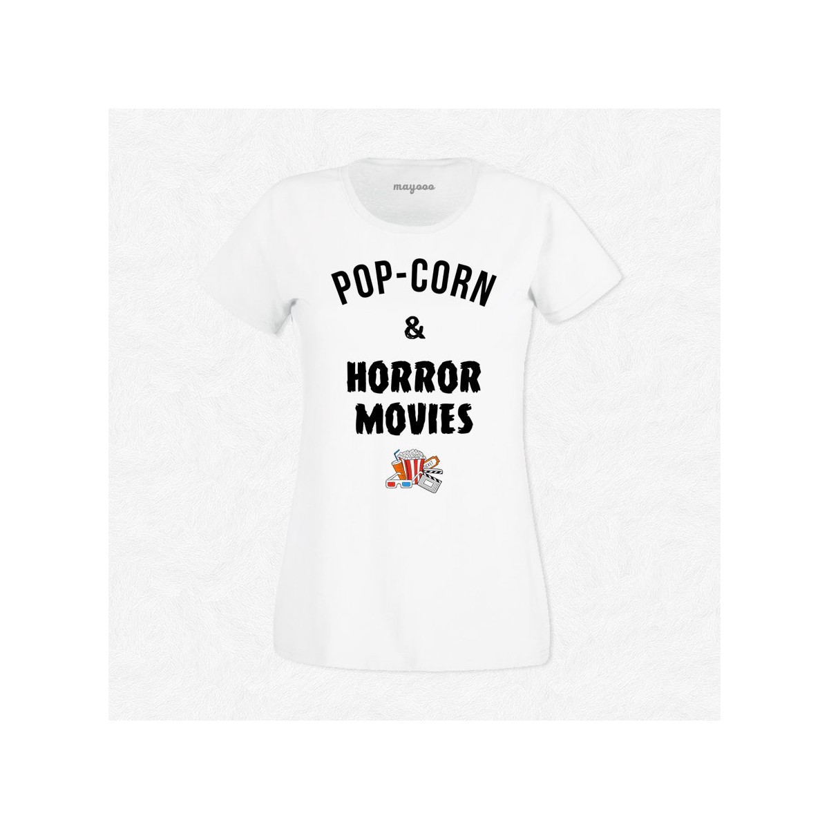 T-shirt Pop-corn and horror movies