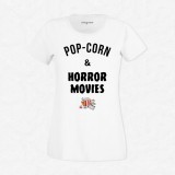 T-shirt Pop-corn and horror movies