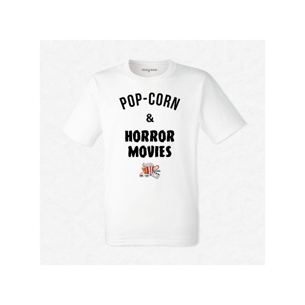 T-shirt Pop-corn and horror movies