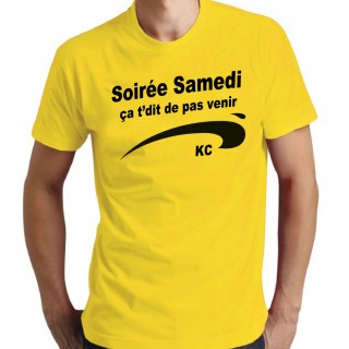 T-shirt Soirée samedi