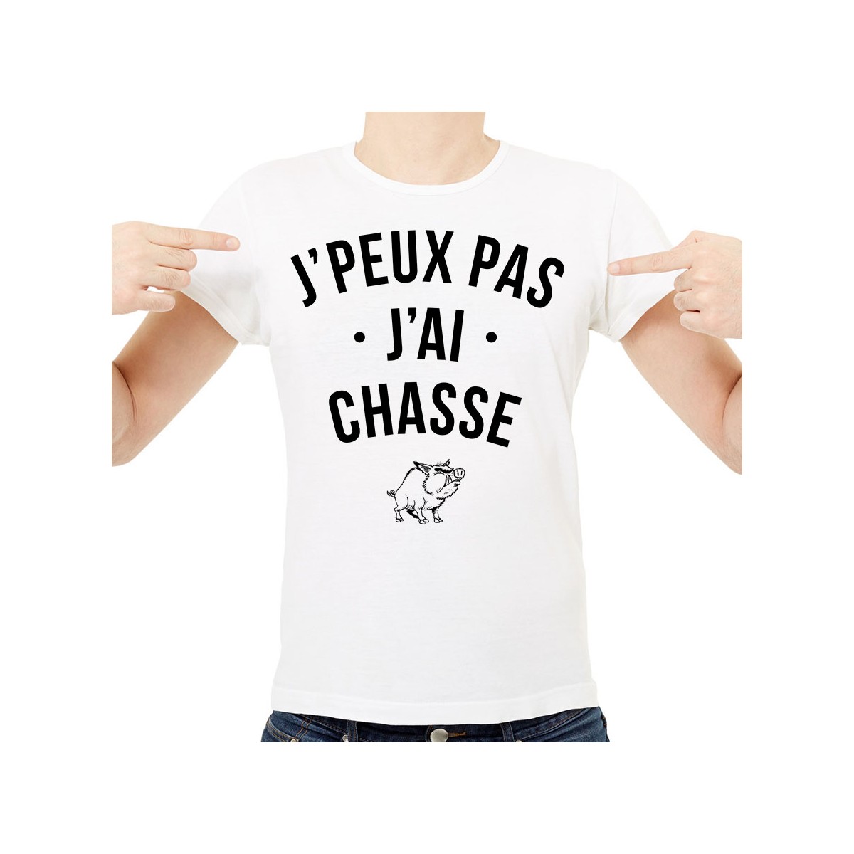 T-shirt J'peux pas j'ai chasse