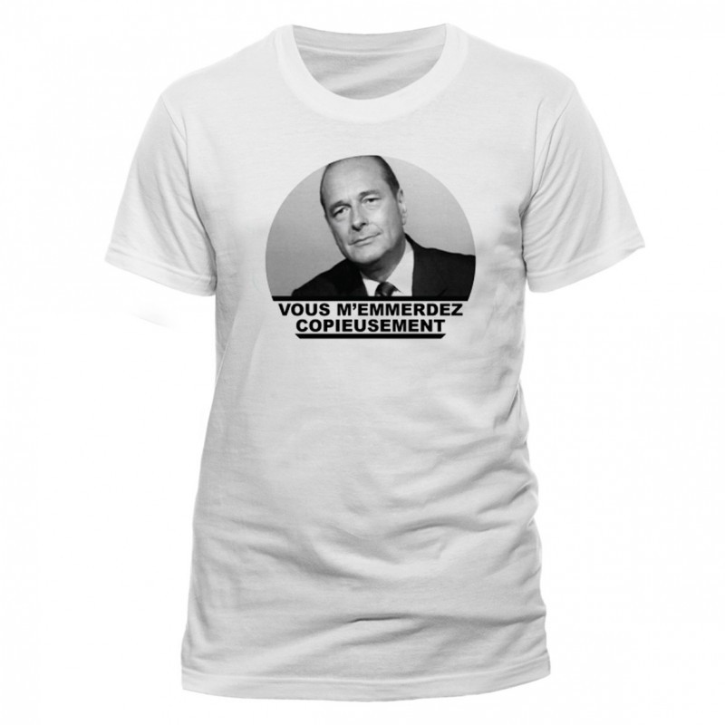 T-shirt Chirac Vous m'emmerdez