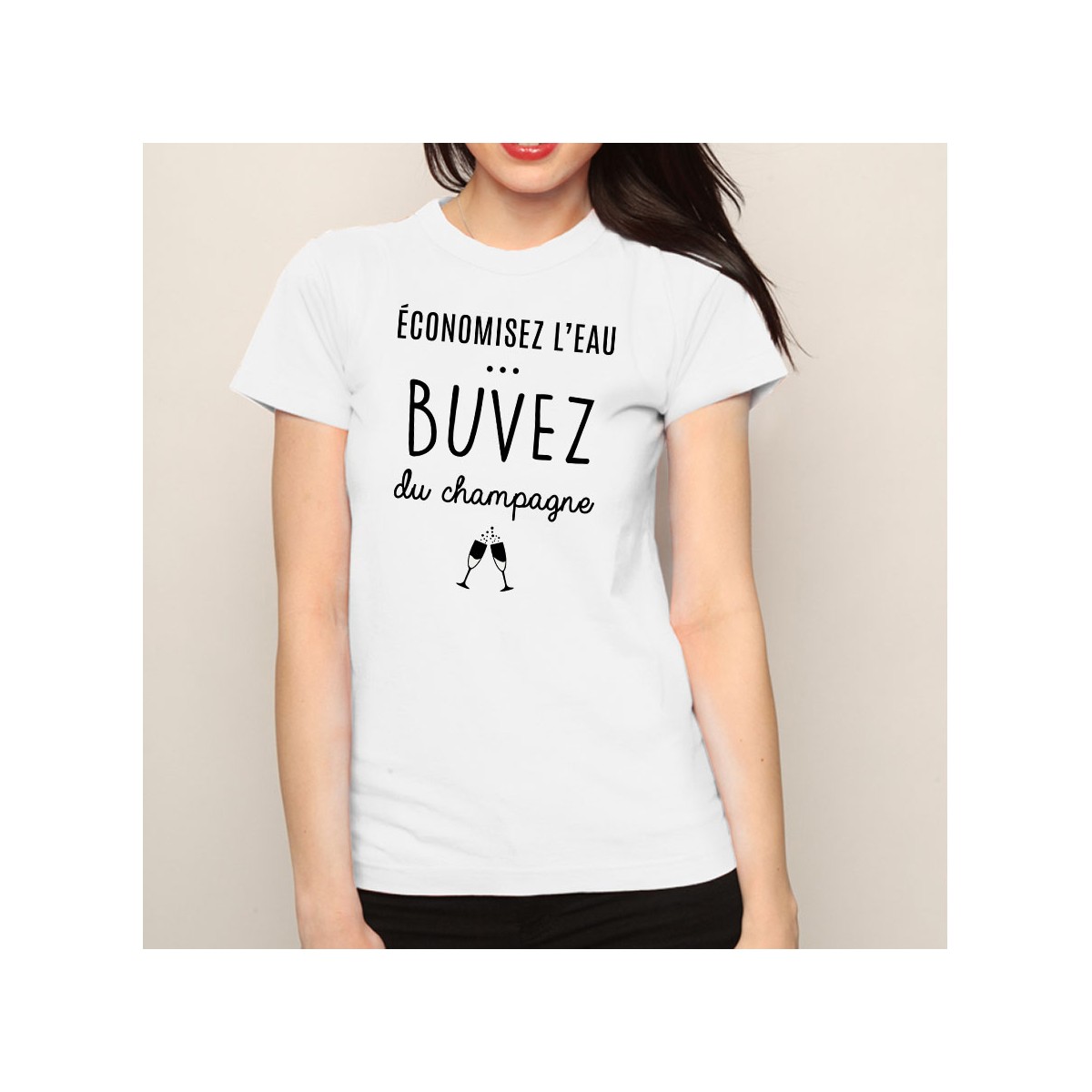 T-shirt Buvez du champagne