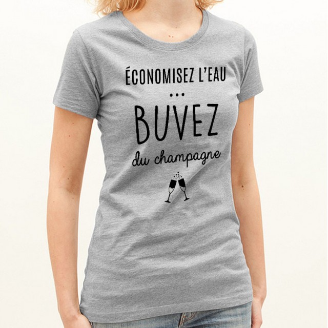 T-shirt Buvez du champagne