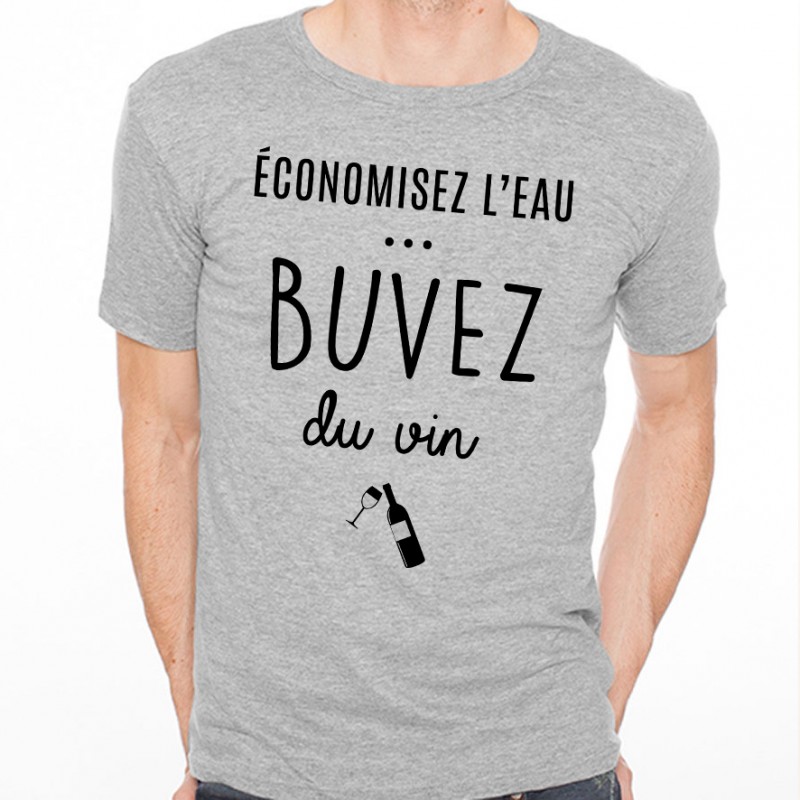 T-shirt Buvez du vin