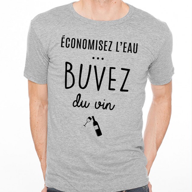 T-shirt Buvez du vin