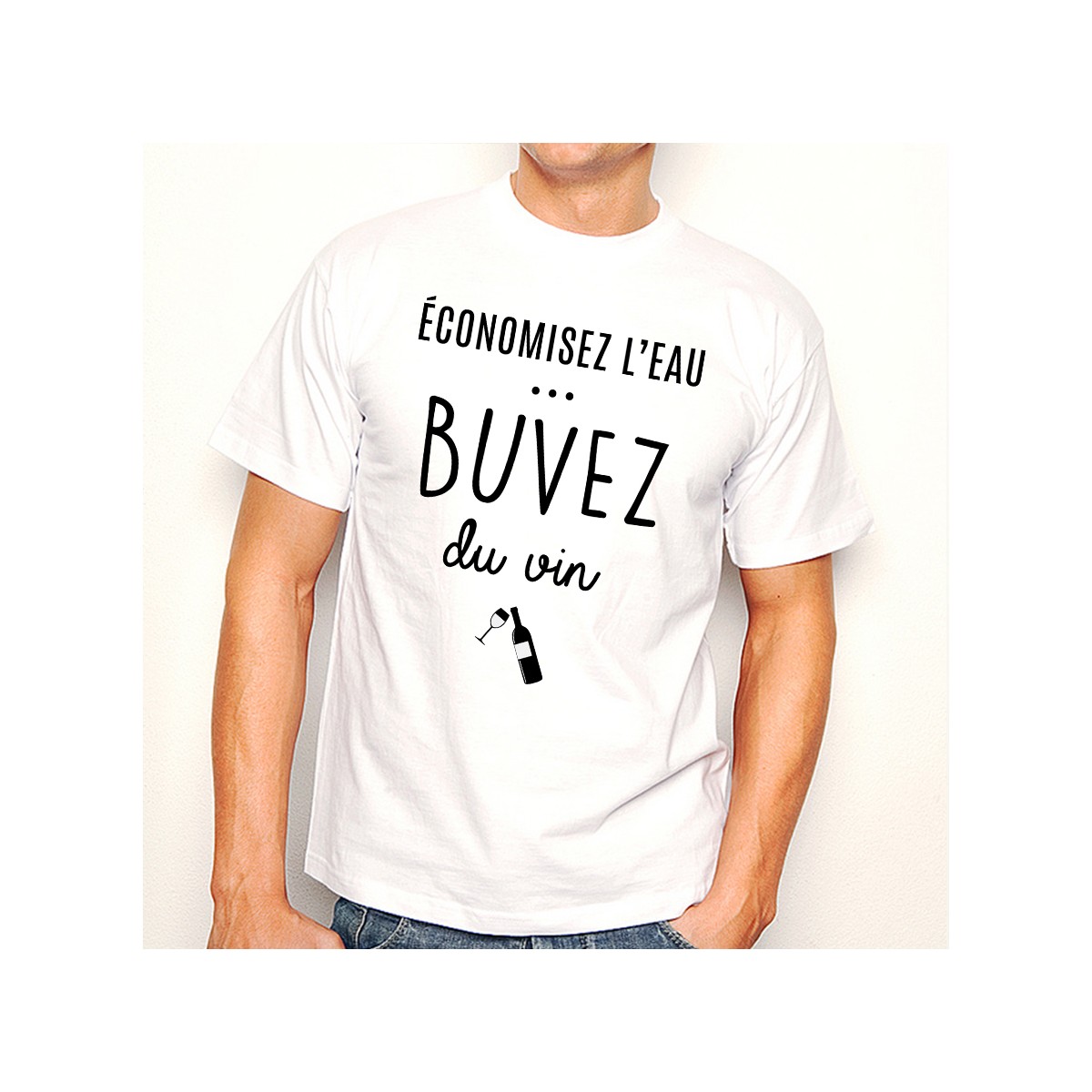 T-shirt Buvez du vin