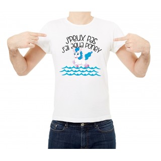 T-shirt Aqua poney