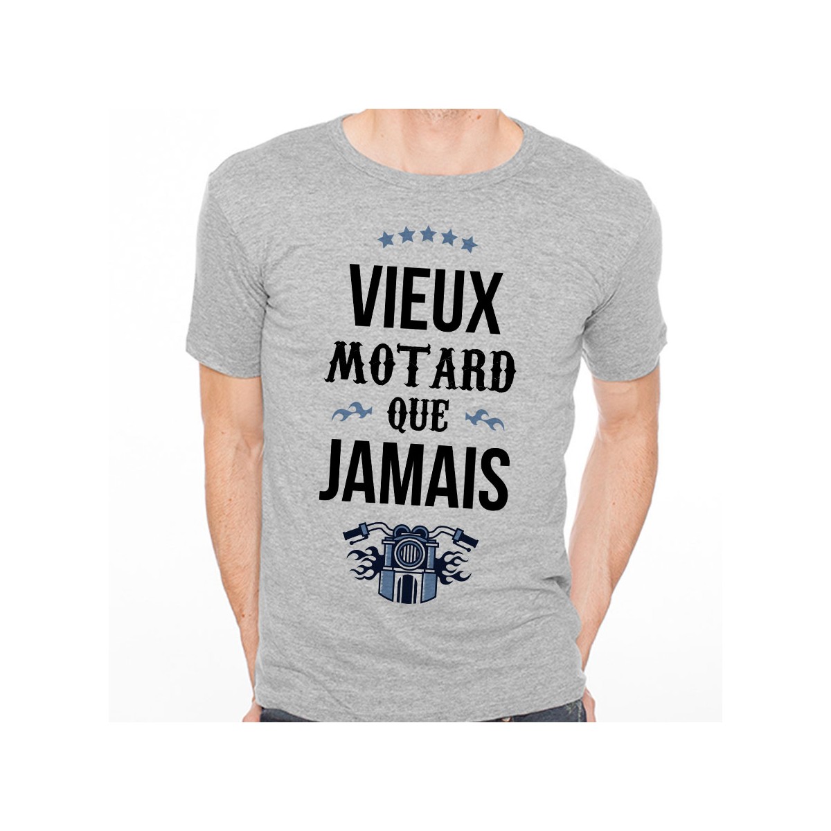 T-shirt Vieux motard que jamais