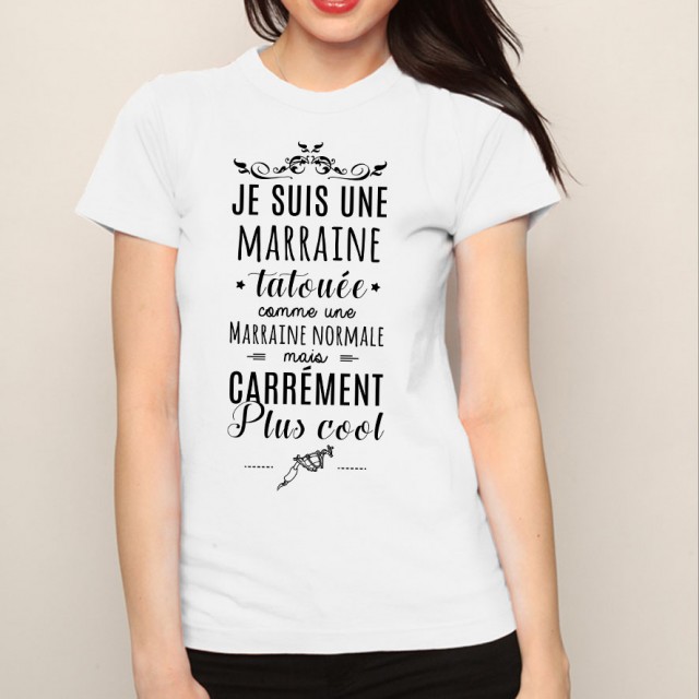 T-shirt Marraine tatouée