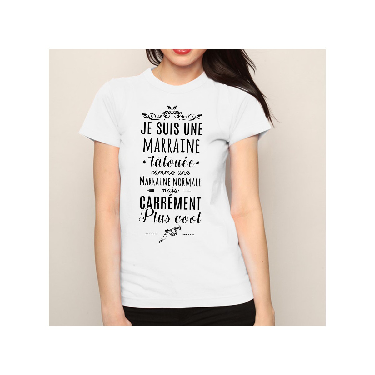 T-shirt Marraine tatouée