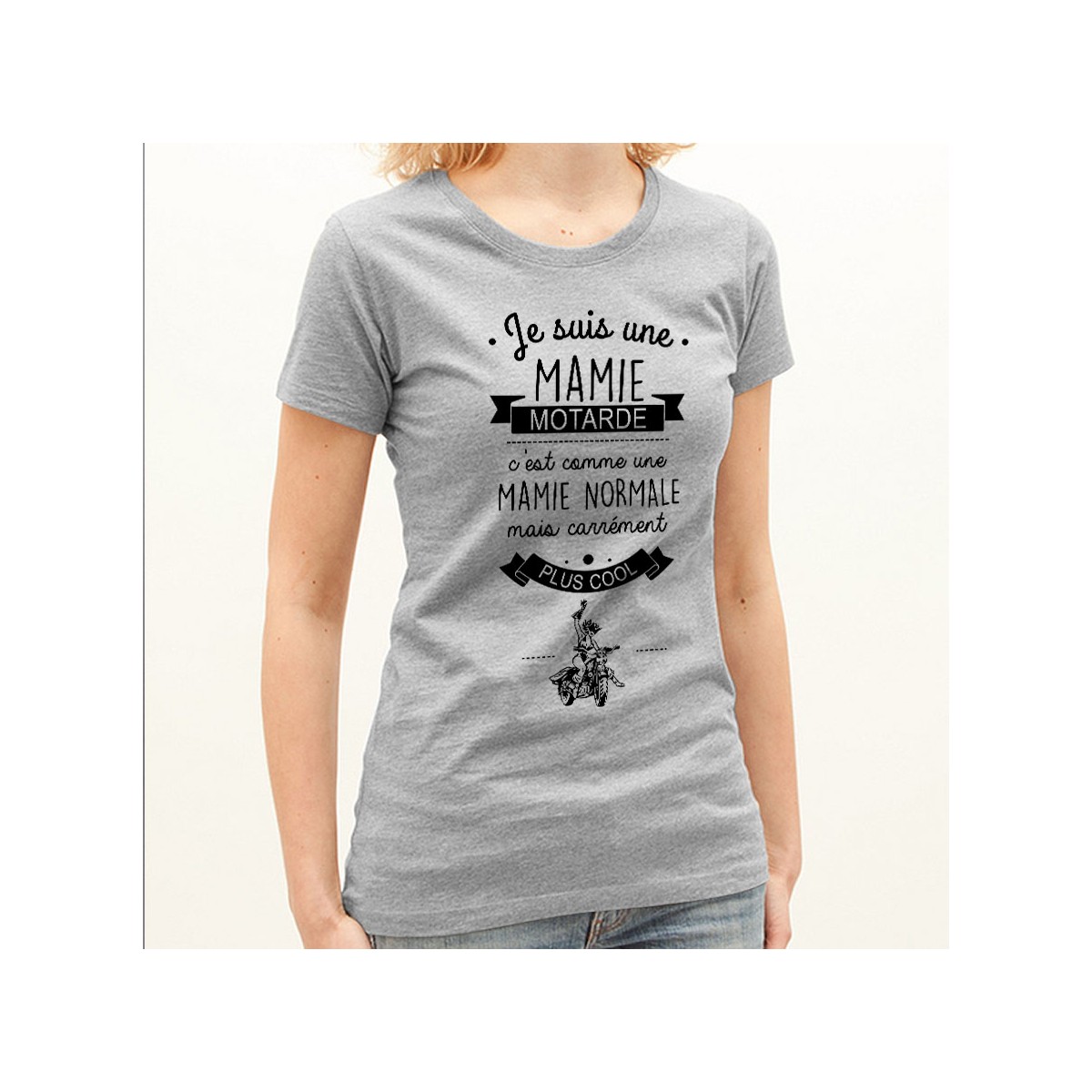 T-shirt Mamie motarde