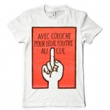 T-shirt Coluche Pour leur foutre au cul