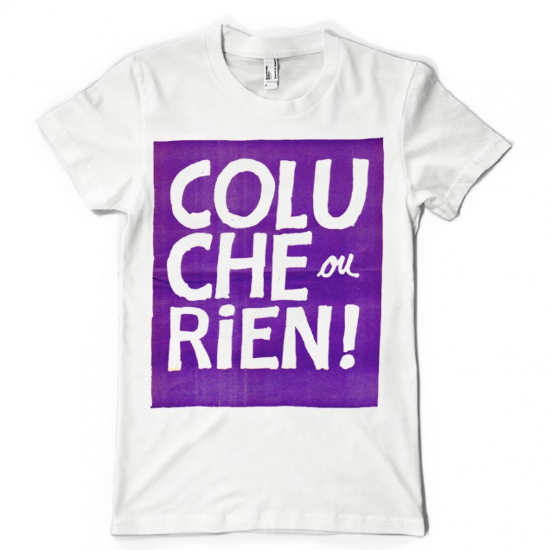 T-shirt Coluche ou RIEN