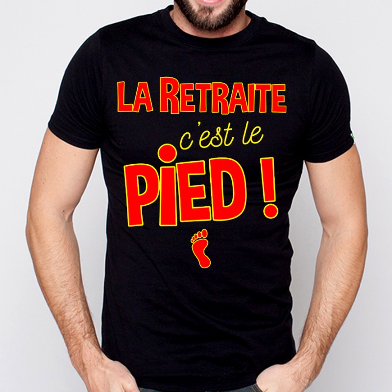 Tee-shirt blanc Homme Retraite & Motard