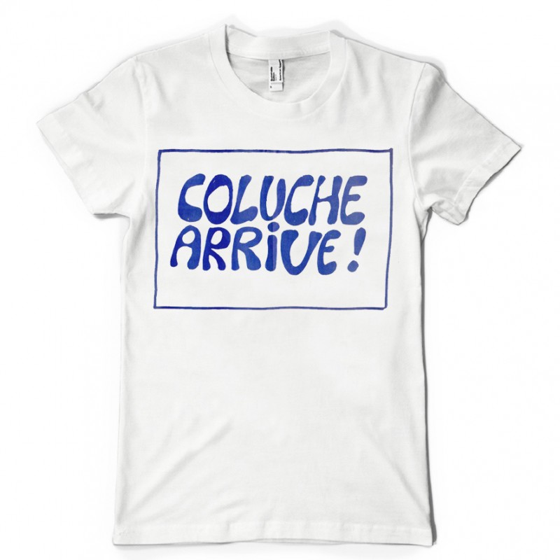 T-shirt Coluche arrive