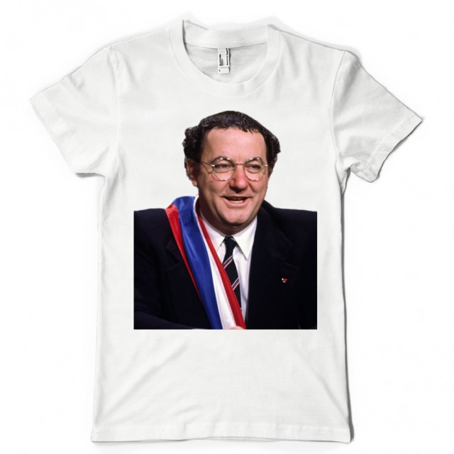 T-shirt Coluche Président bleu blanc rouge