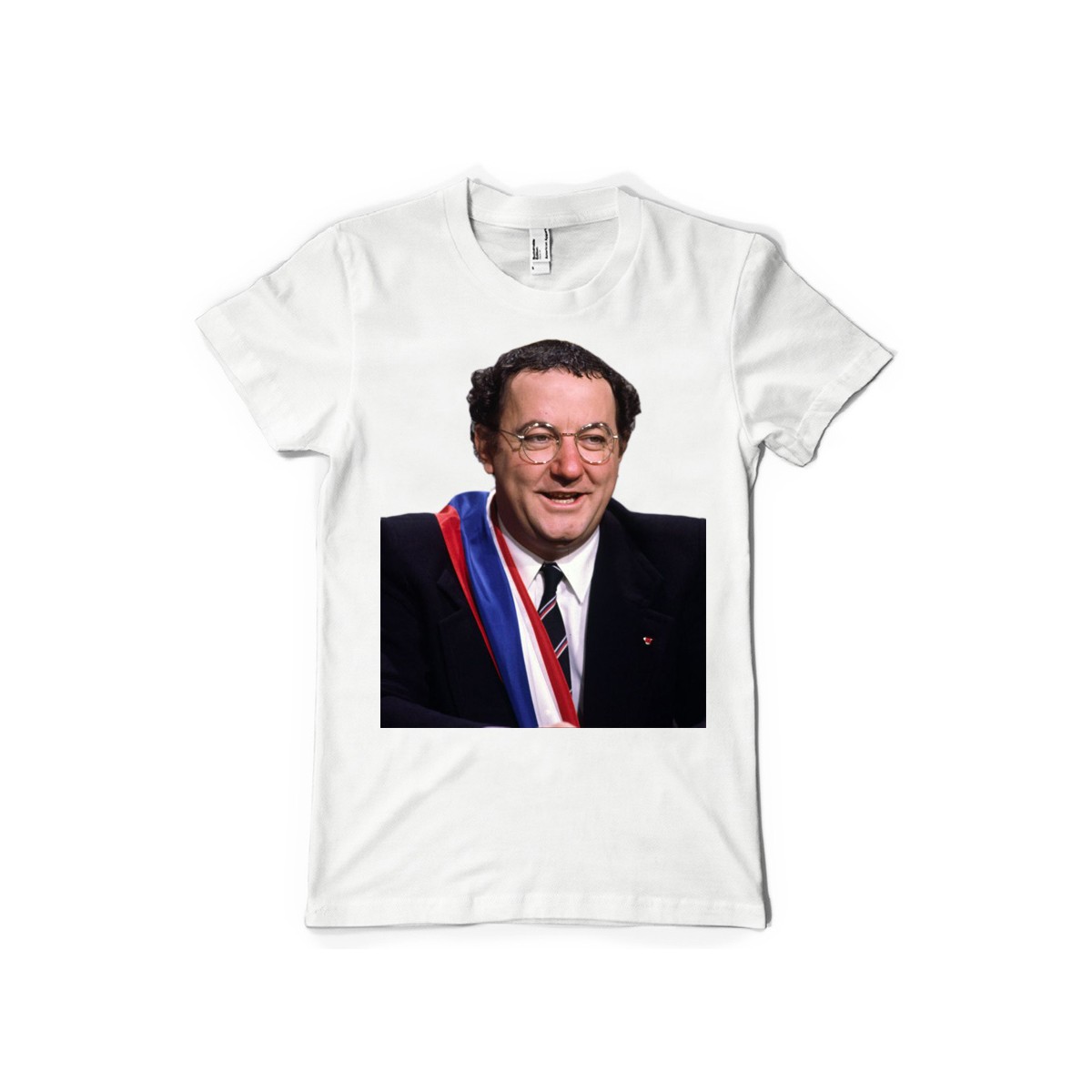 T-shirt Coluche Président bleu blanc rouge