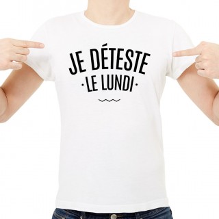 T-shirt Je déteste le Lundi