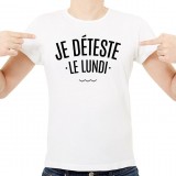 T-shirt Je déteste le Lundi