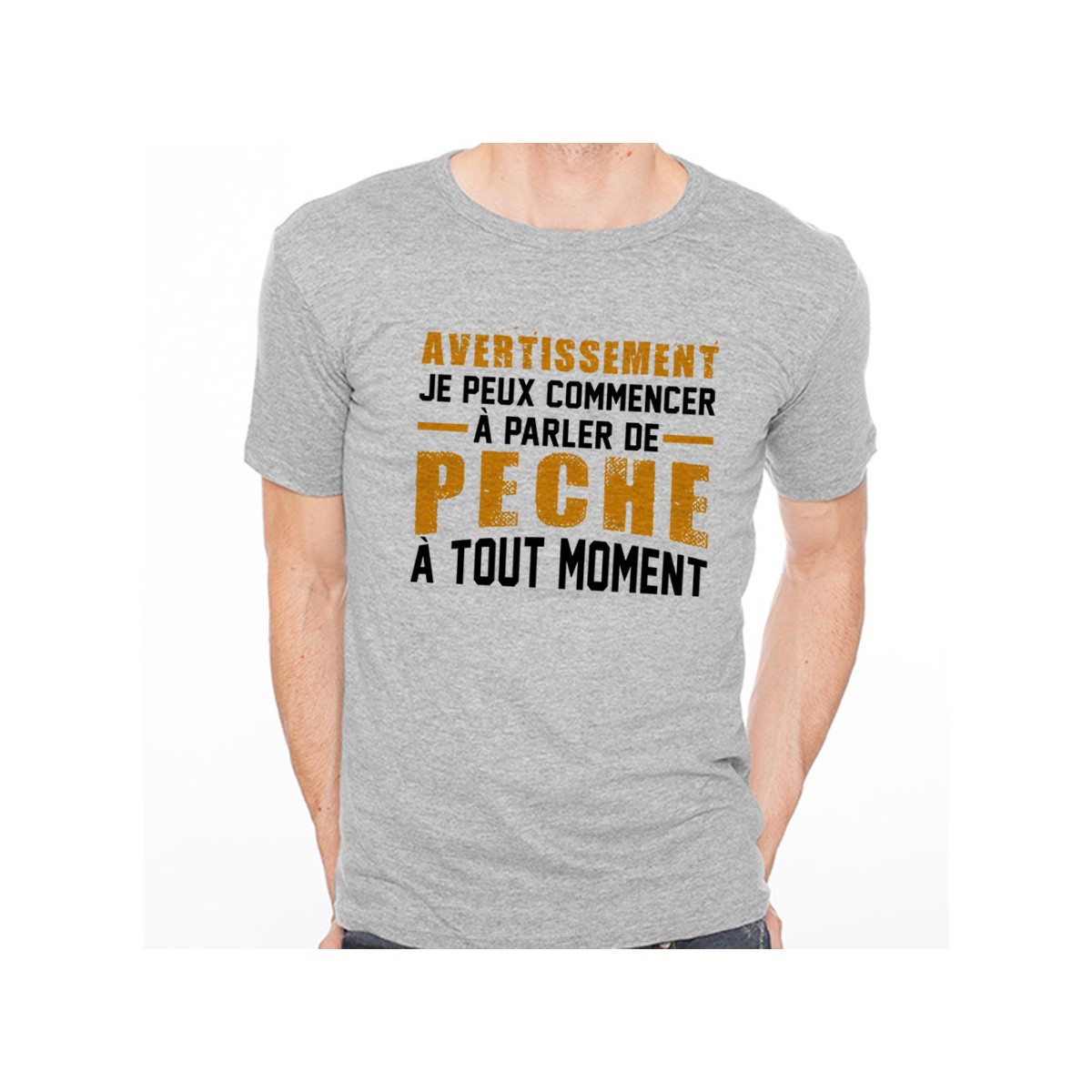 T-shirt AVERTISSEMENT...Pêche