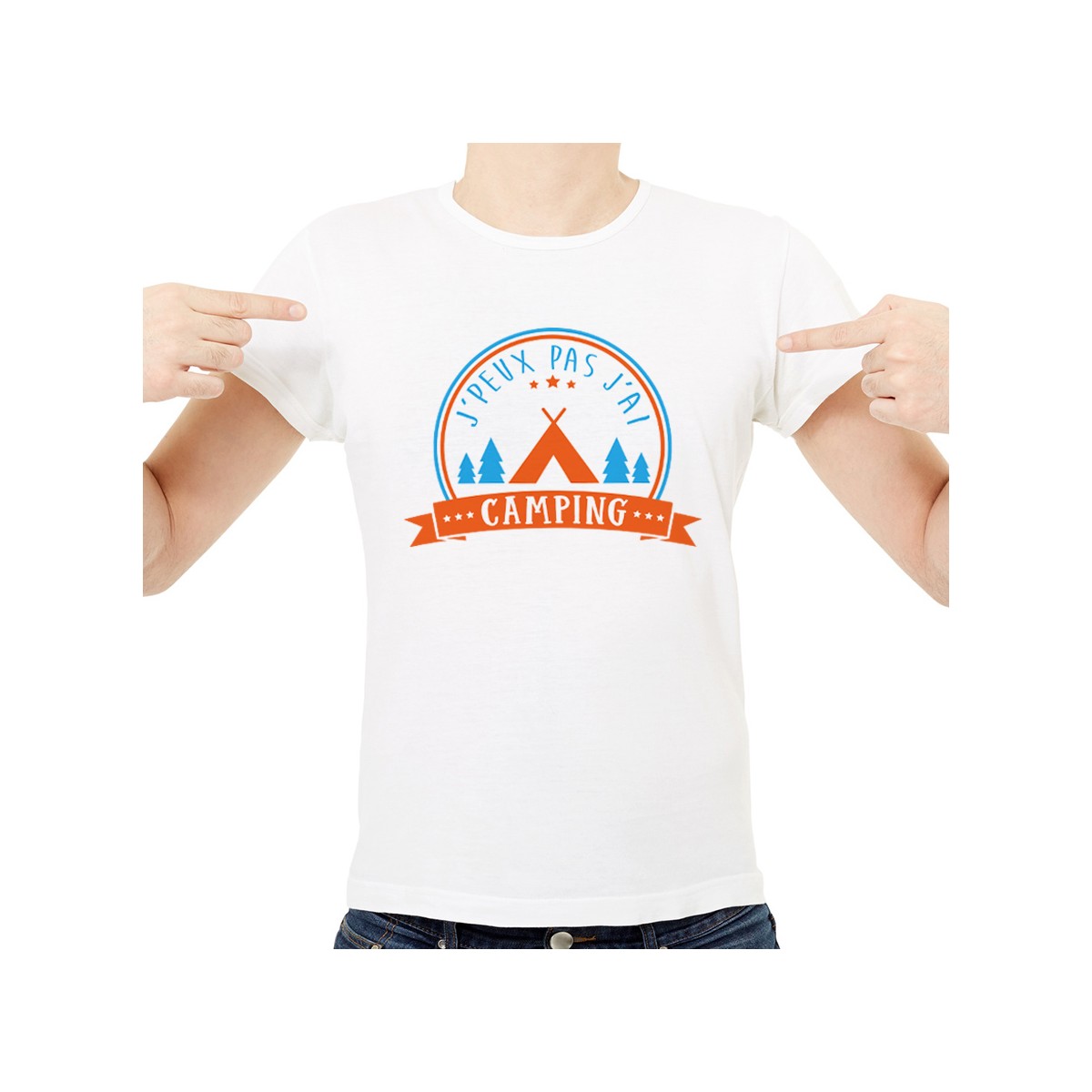 T-shirt J'peux pas j'ai...Camping