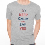 T-shirt KEEP CALM AND SAY YES